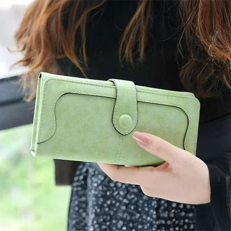 Portefeuille Femme Chic avec Fermeture Magnétique