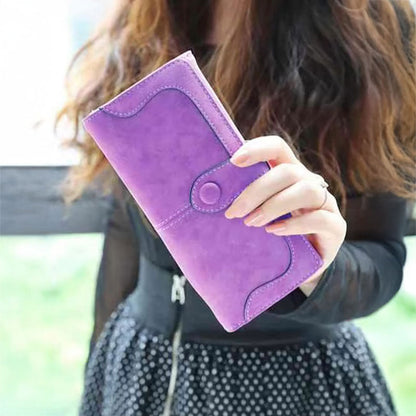 Portefeuille Femme Chic avec Fermeture Magnétique