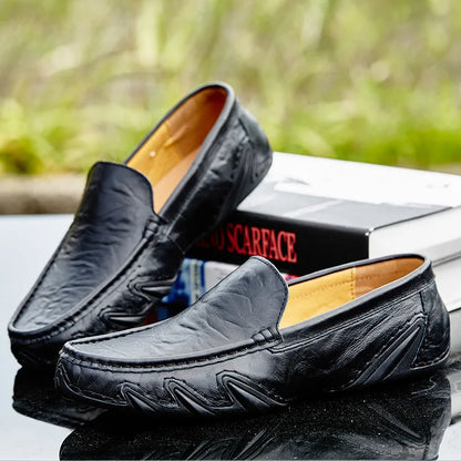 Pantoufles Cuir Homme Confortables et Chaudes