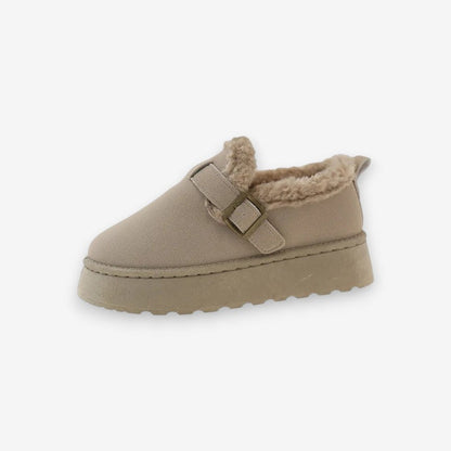 Chaussures Femmes à Bout Rond avec Plateforme et Fermeture Éclair