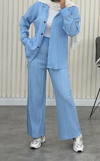 Tenue Décontractée Femme : Chemise Décontractée et Pantalon Jogging - PanierRoyale