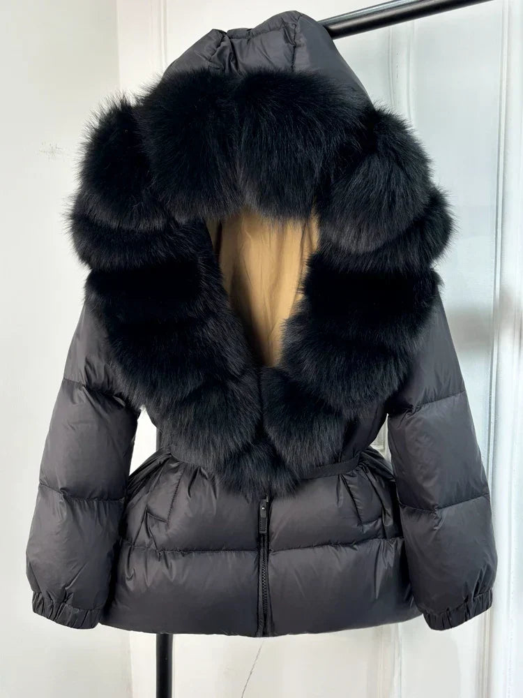 Parka Femme Hiver Doudoune avec Capuche Amovible