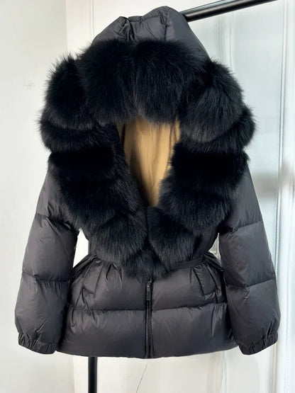 Parka Femme Hiver Doudoune avec Capuche Amovible