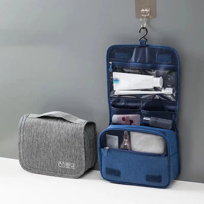 Trousse de toilette Unisexe Pliable avec Compartiments Suspendue