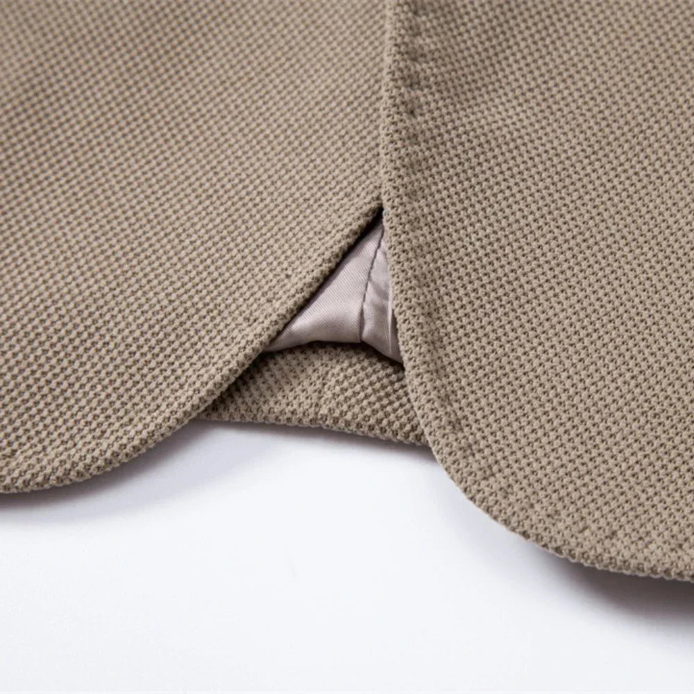 Blazer Homme Tissu Structuré Revers Classique Coupe Moderne
