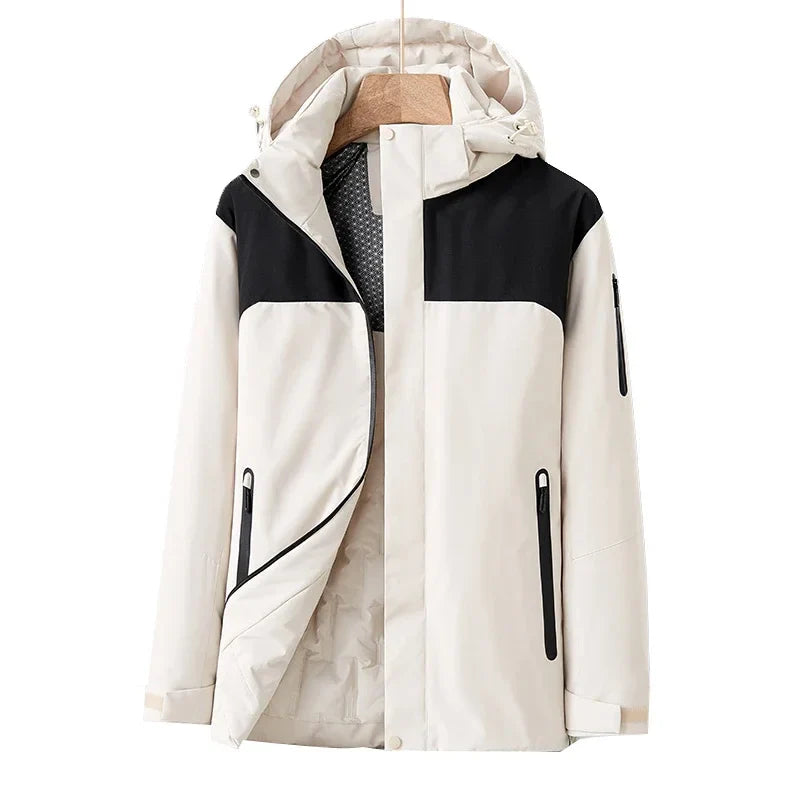 Doudoune Femme Imperméable Hivernale avec Doublure Polaire