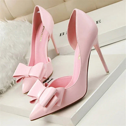 Chaussures Escarpins Talons Hauts à Nœud Délicat - PanierRoyale