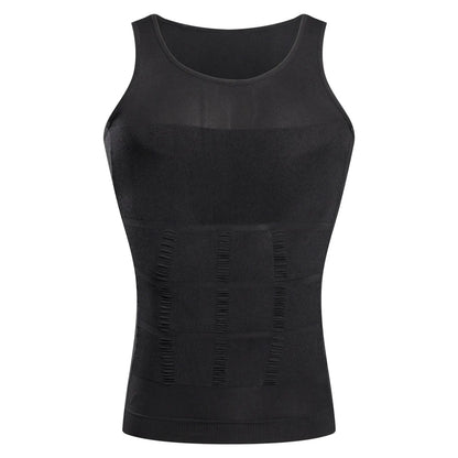 Débardeur Homme Sans Couture Compression Ventre Gainant