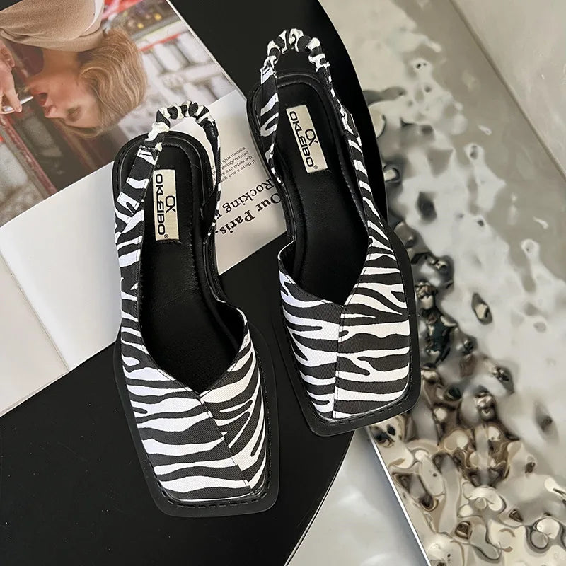Ballerines Talons Hauts Élégantes pour Femmes