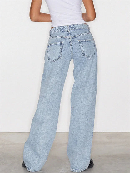 Jean Femme Large Vintage Décontracté