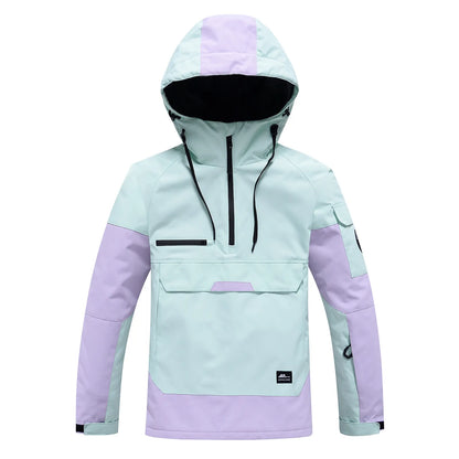 Veste de ski Unisexe Imperméable Coupe-vent avec Capuche Moderne
