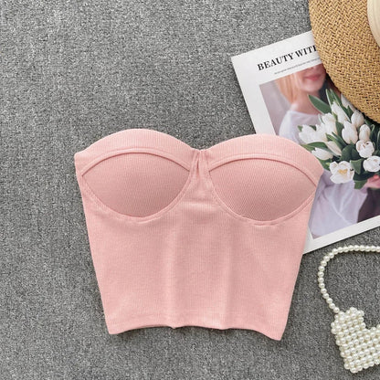 Bustier Top Push-up Corsage Féminin pour Femme