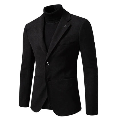 Blazer Homme Tissu Structuré Revers Classique Coupe Moderne