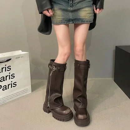 Bottes Platesau Haut de Cheville Féminines