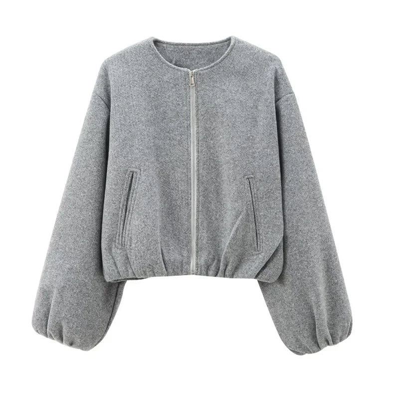 Veste femme zippée coupe ajustée