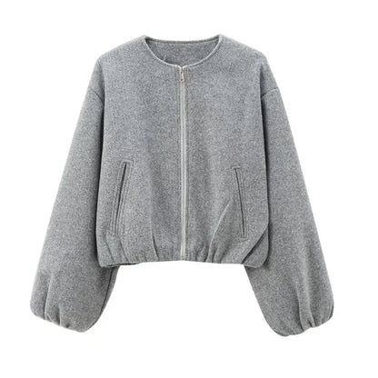 Veste femme zippée coupe ajustée