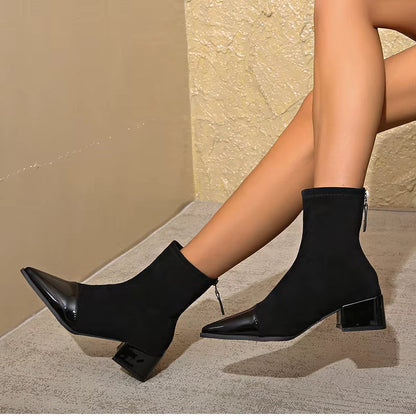 Bottines Femme Hiver Talon Bloc Chaussures