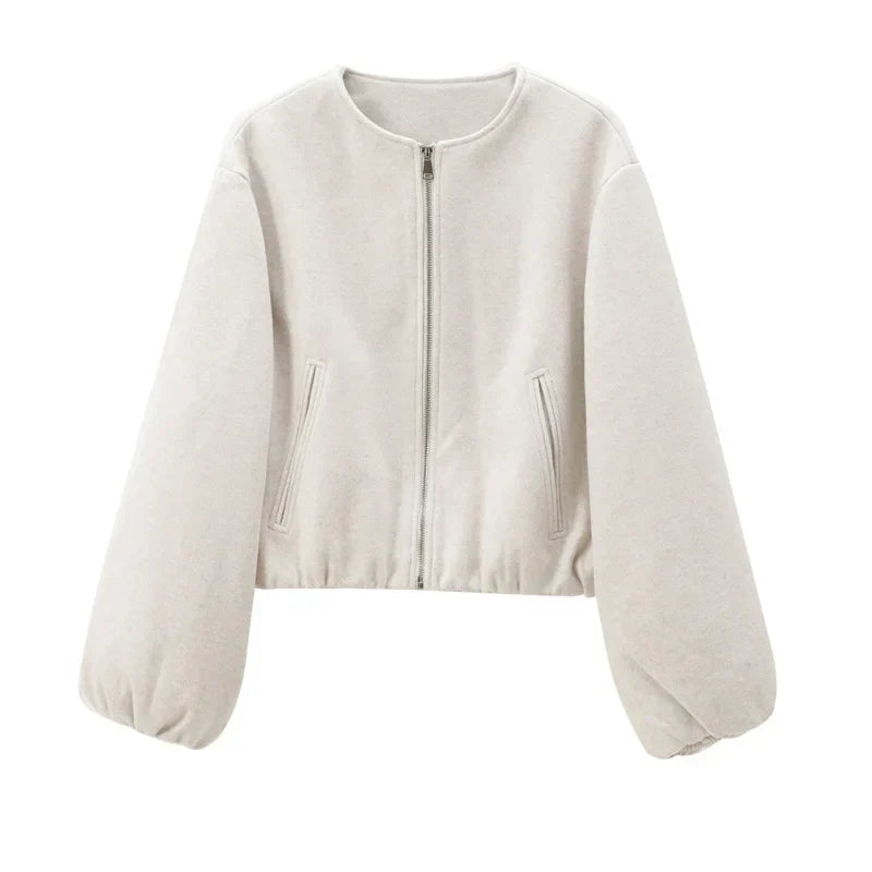 Veste femme zippée coupe ajustée