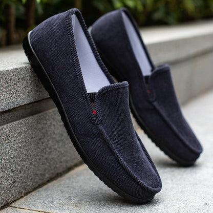 Mocassins Homme Cuir Brun avec Semelle Épaisse