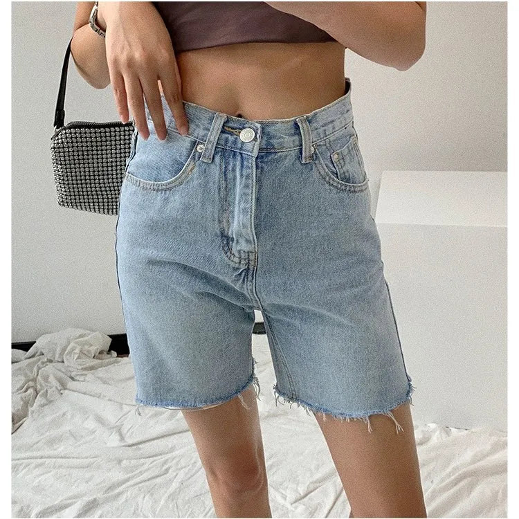 Shorts Jeans Femme Bermuda Coupes Raw