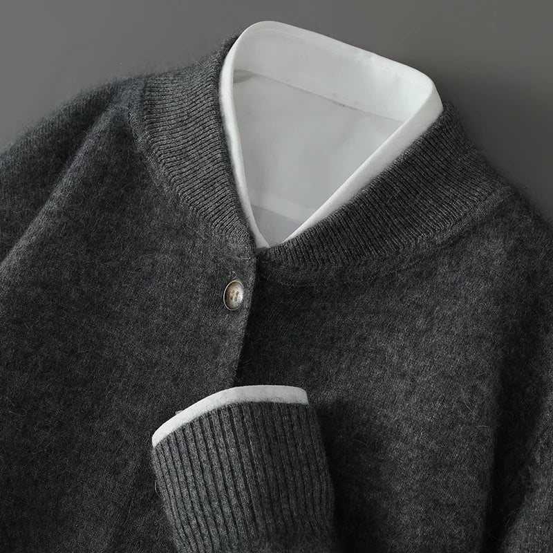 Cardigan Femme Tricot Doux à Boutons
