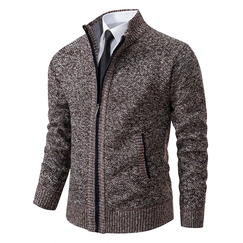 Cardigan en Maille Zippé pour Homme