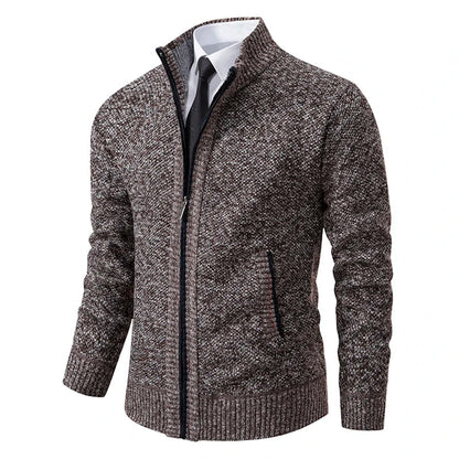 Cardigan en Maille Zippé pour Homme