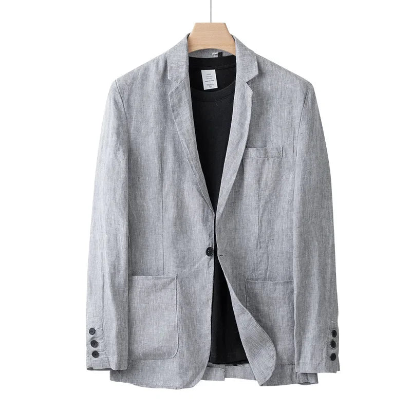 Blazer Lin Homme Léger Été