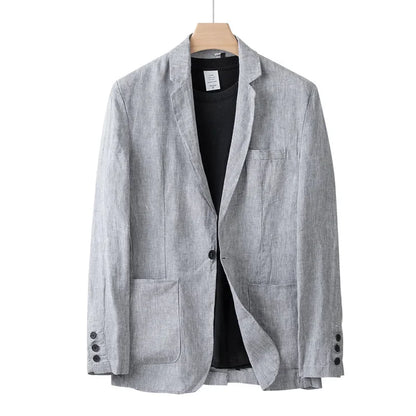 Blazer Lin Homme Léger Été