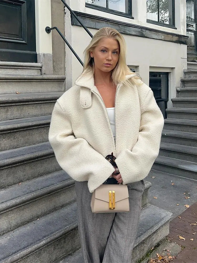 Veste Femme Hiver Chic avec Capuchon et Fermeture Éclair - PanierRoyale