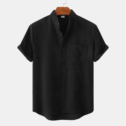 Chemise Homme Lin Blanc Classique