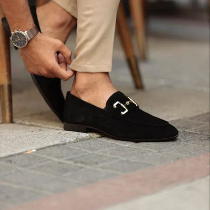 Mocassins Homme Cuir Suede Décontractés à Lacets