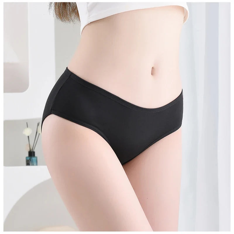 Lot de culottes Femme Coton Extensible Taille Moyenne Coupe