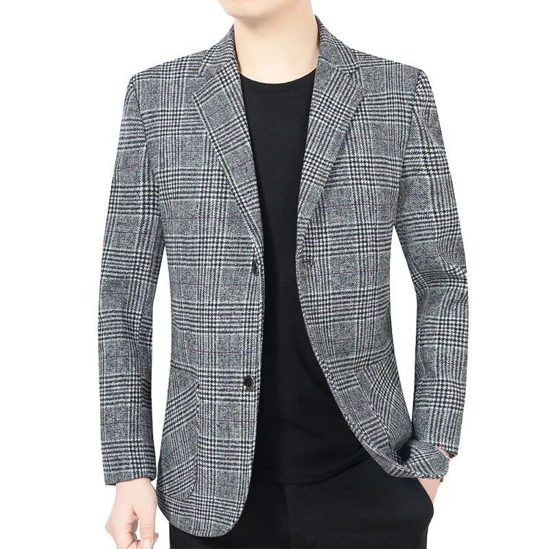 Blazer Homme Tweed Élégant Valentino