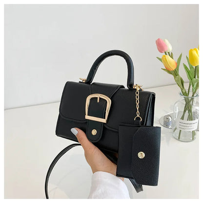 Sac à main cuir verni avec pochette intérieure