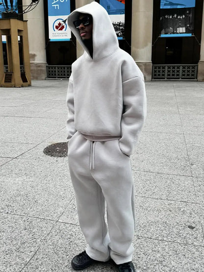 Tenue Hiver Homme Décontractée Sweat à Capuche et Jean Jogging - PanierRoyale