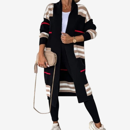 Cardigan Femme Grande Taille à Manches Longues Fleuri