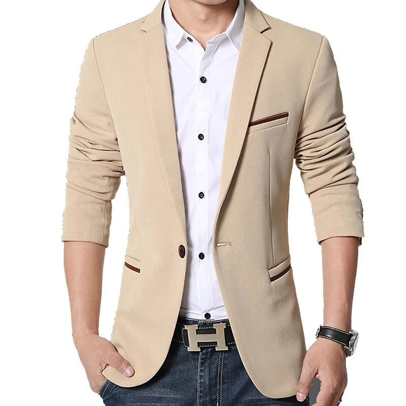 Blazer Homme Noir Classique Élégant