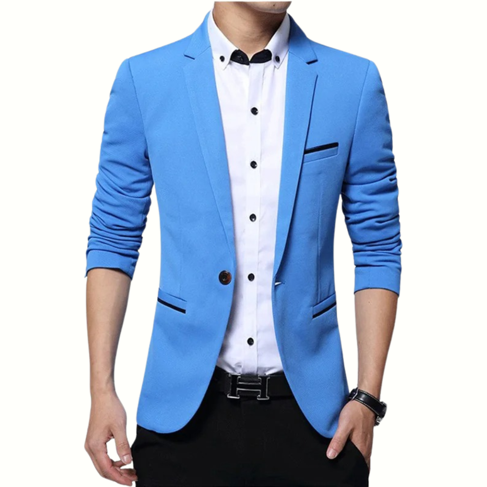 Blazer Homme Noir Classique Élégant