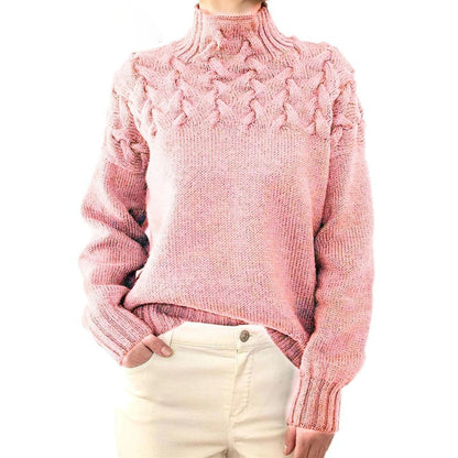 Pull Femme Hiver Chaud et Élégant Marine