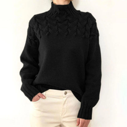 Pull Femme Hiver Chaud et Élégant Marine