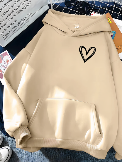 Sweat Capuche Femme Confortable à Poche