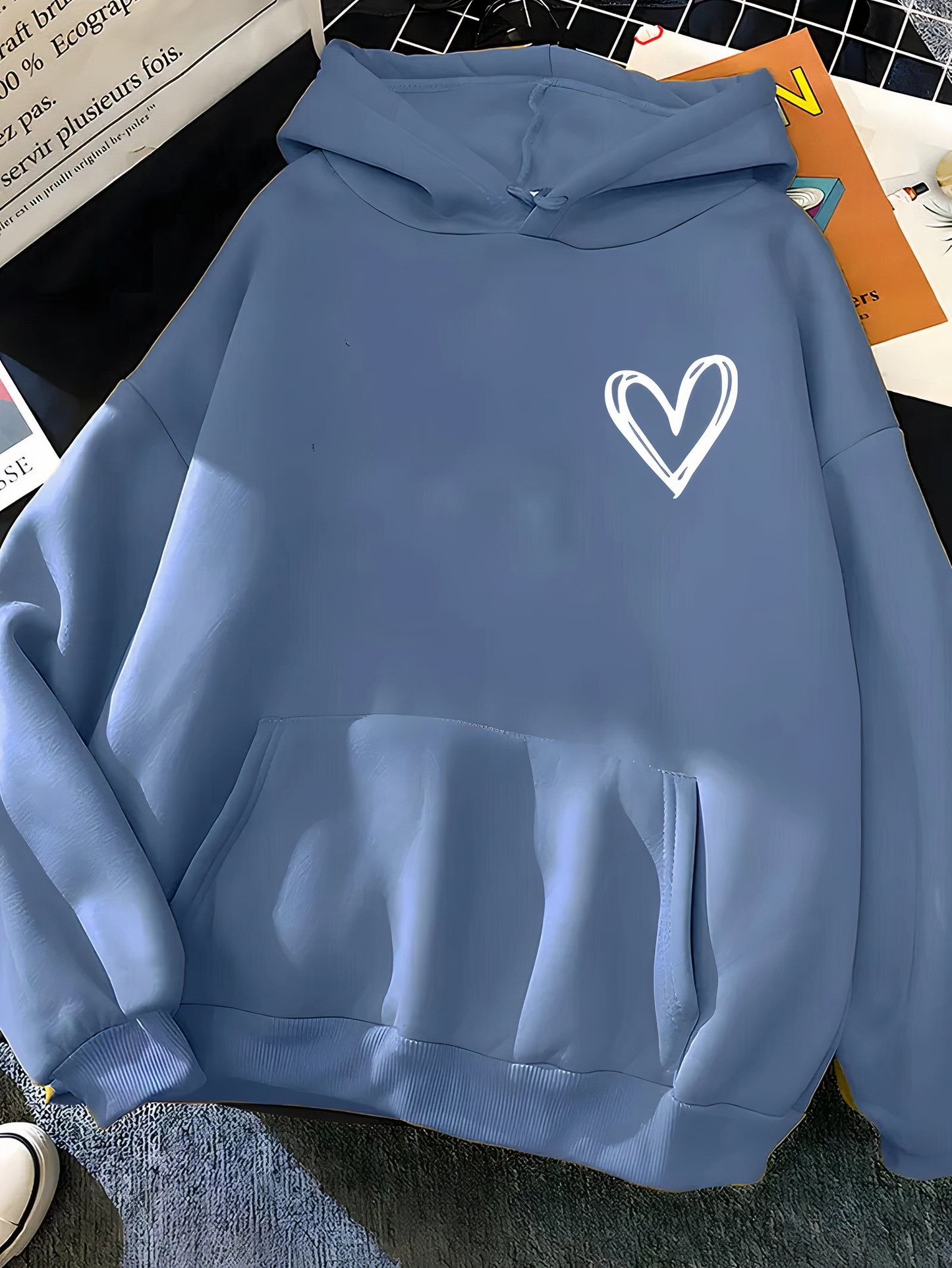 Sweat Capuche Femme Confortable à Poche - PanierRoyale