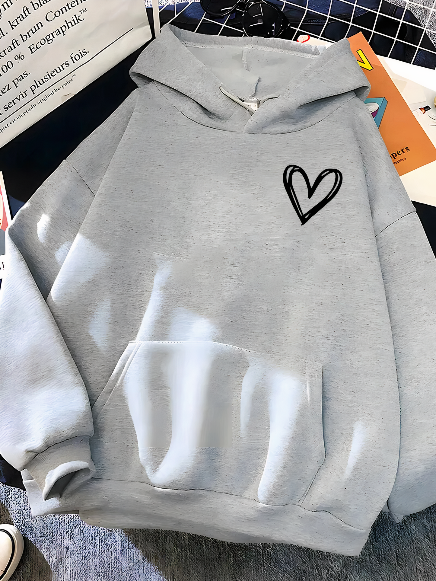 Sweat Capuche Femme Confortable à Poche