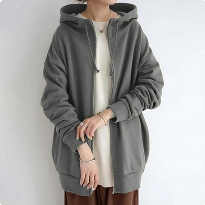Sweat à capuche doux et chaud avec poches et cordon réglable