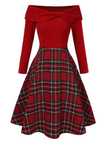 Robe Été Carreaux Décolleté Chic