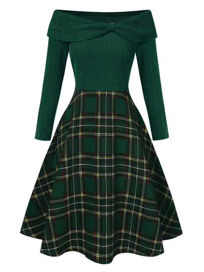Robe Été Carreaux Décolleté Chic - PanierRoyale