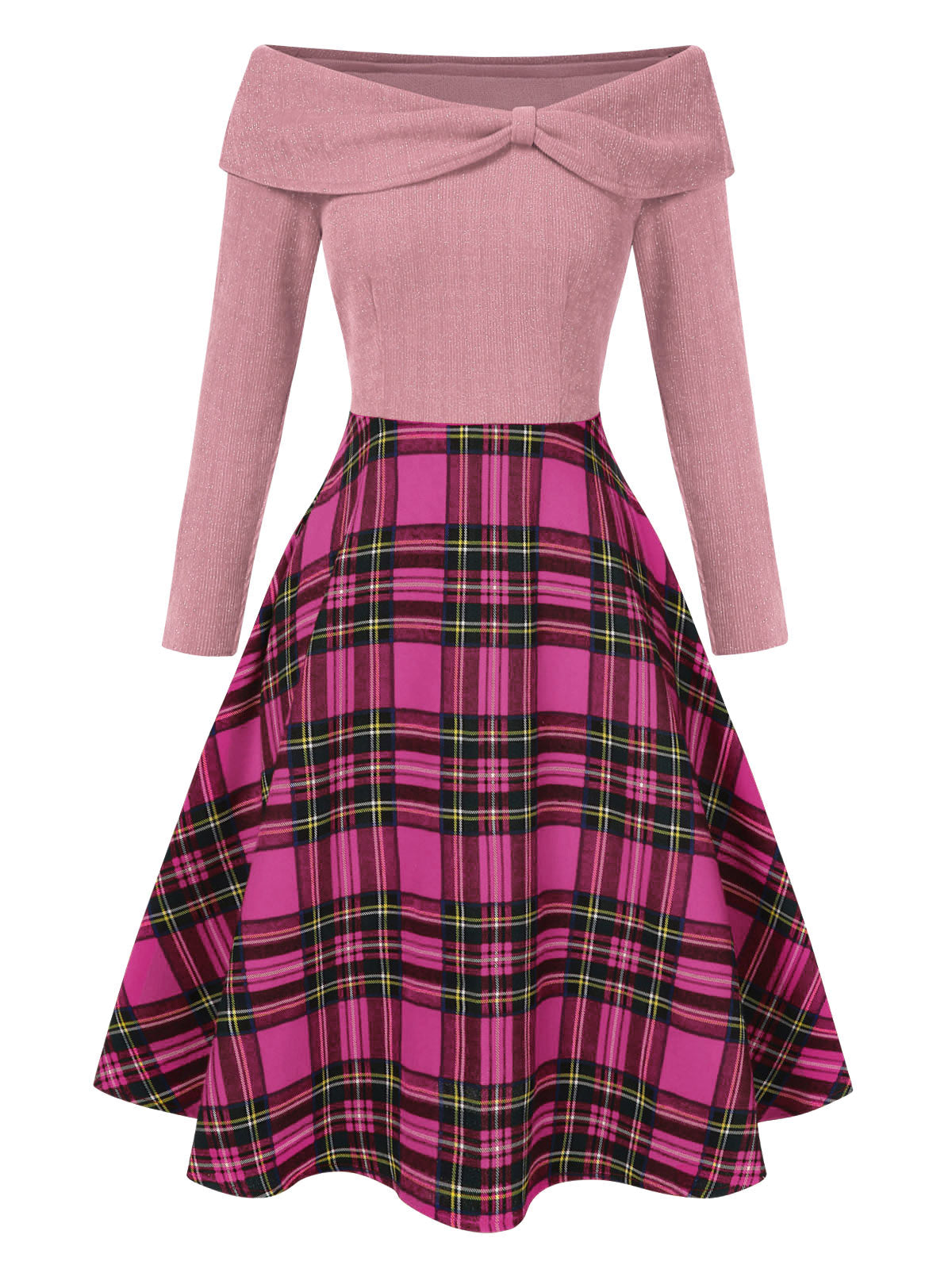 Robe Été Carreaux Décolleté Chic