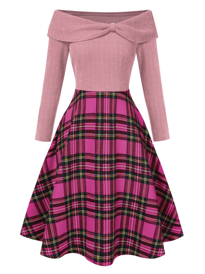 Robe Été Carreaux Décolleté Chic