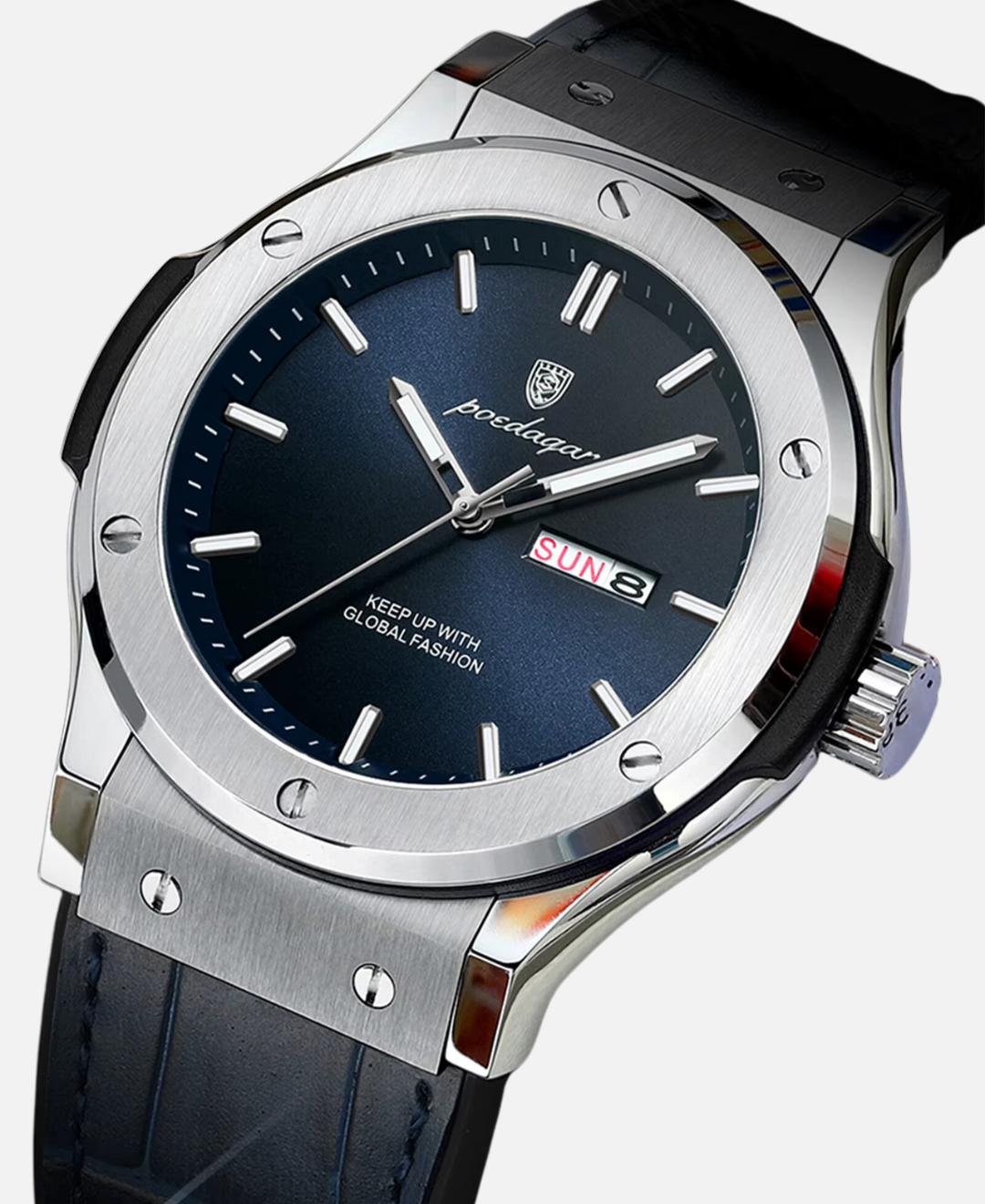 Montre Homme Classique Élégante Cuir